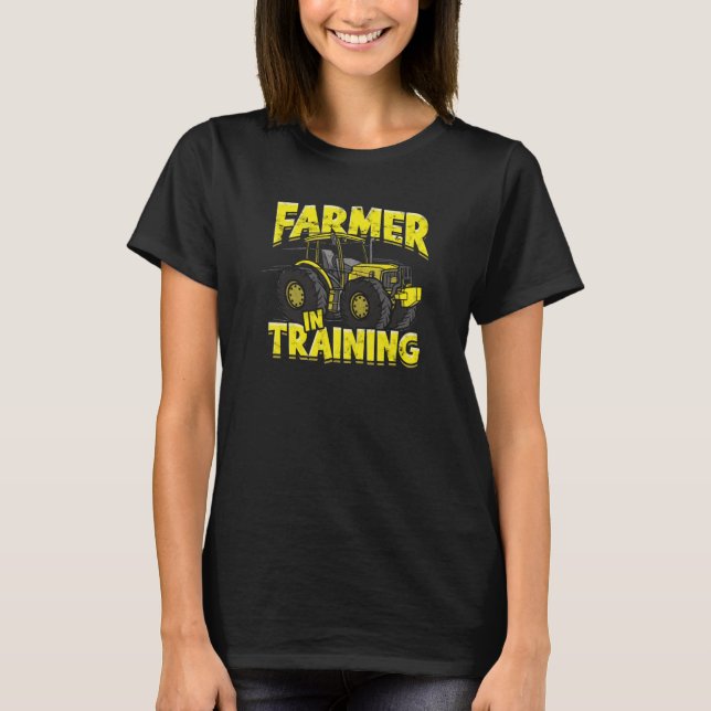 Camiseta Granjero en formación - tractor (Anverso)