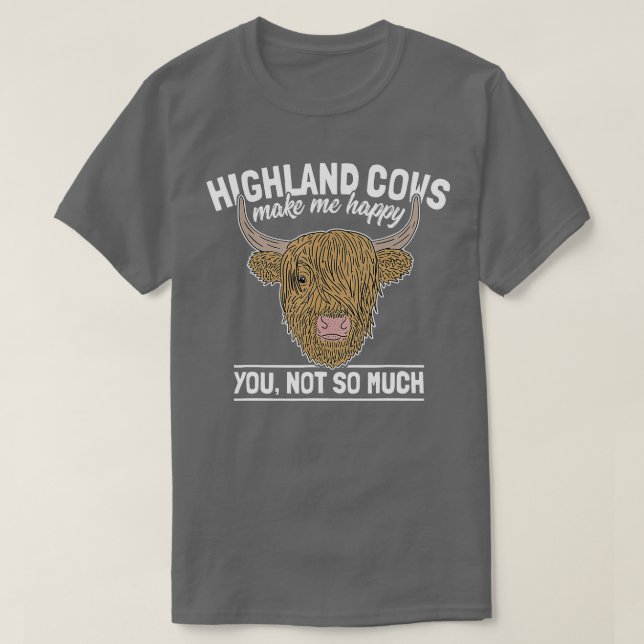 Camiseta Granjero escocés de vacas altolianas diciendo gana (Diseño del anverso)