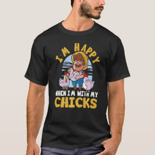 Camiseta Granjero feliz con mis chicles accesorios para agr