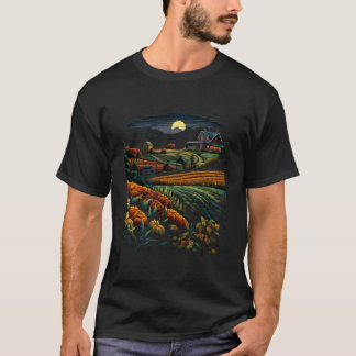 Camiseta Granjero Granjero Rancho Cultivo Naturaleza Cultiv