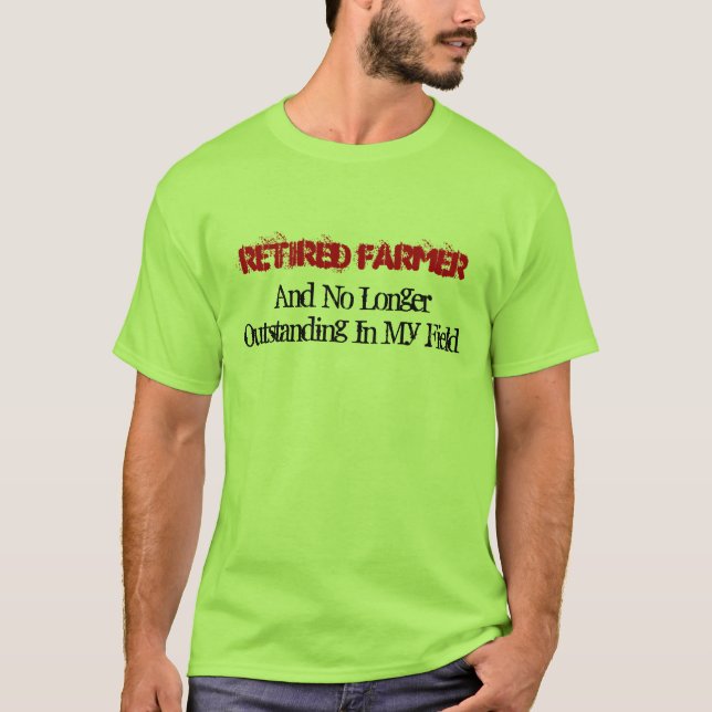 Camiseta Granjero jubilado (Anverso)
