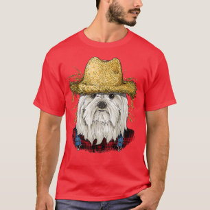 Camiseta Granjero maltés Perro maltés amante 