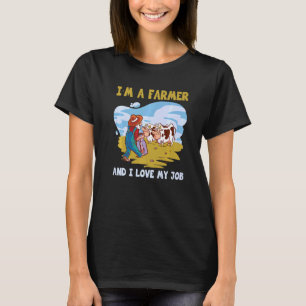 Camiseta Granjero Me Encanta Mi Trabajo Cultivando Ropa Hom