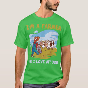 Camiseta Granjero me encanta mi trabajo cultivando ropa hom