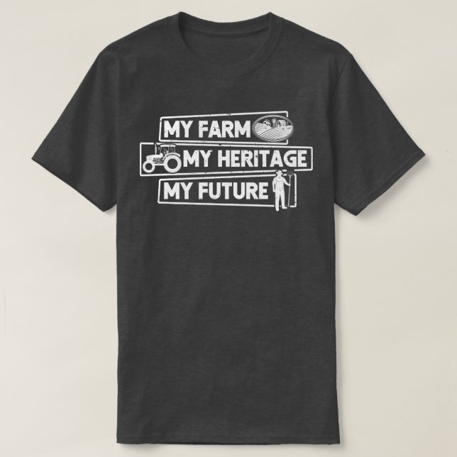 Camiseta Granjero Mi Granja Mi Herencia Mi Futuro (Diseño del anverso)