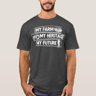 Camiseta Granjero Mi Granja Mi Herencia Mi Futuro