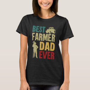 Camiseta Granjero Padre Padre Padre Tractor Vintage Retro B