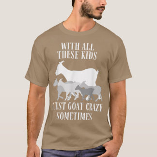Camiseta Granjero pastor de cabras Crazy Goat Rancher para 