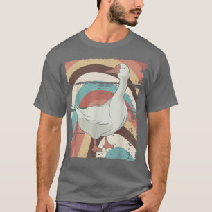Camiseta Granjero Retro Animal Lover Farm Bird Goose 714