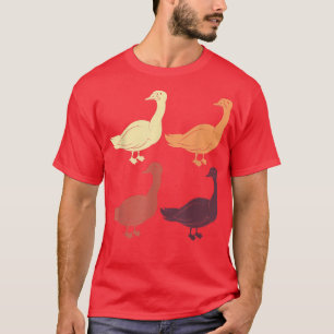 Camiseta Granjero Retro Animal Lover Geese Farm Bird Goose 