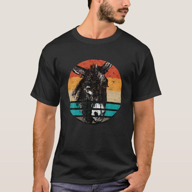 Camiseta Granjero Retro de Donkey Motif Granjero Granjero D (Anverso)