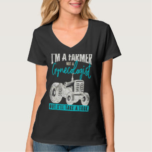 Camiseta Granjero Sarcástico No Un Ginecólogo Sino Mal