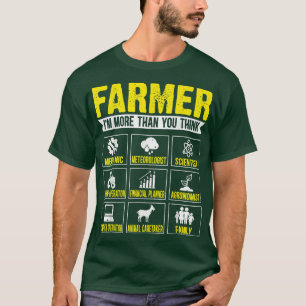 Camiseta Granjero soy más de lo que crees que es divertido