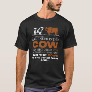 Camiseta Granjero Todo Lo Que Necesito Es Esta Granja Lácte