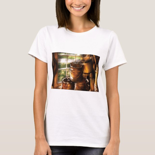 Camiseta Granjero - Una pila de cubos (Anverso)