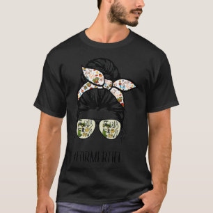 Camiseta granjero vida desordenada bun gafas de pelo granja