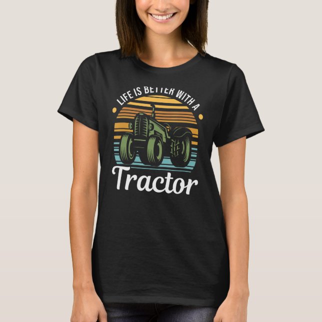Camiseta Granjero y Tractor con un Tractor 1 (Anverso)