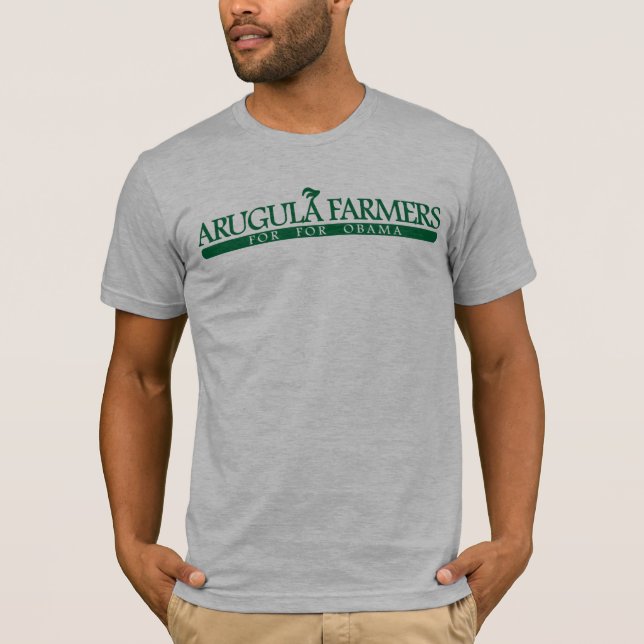 Camiseta Granjeros del Arugula para Obama (Anverso)