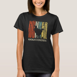 Camiseta Granjeros Retro Grunge Pollos Empaquetando Desayun