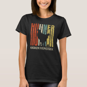Camiseta Granjeros Retro Grunge Pollos Empaquetando Desayun