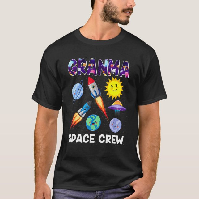 Camiseta Granma De La Tripulación Espacial Granma Del Astro (Anverso)