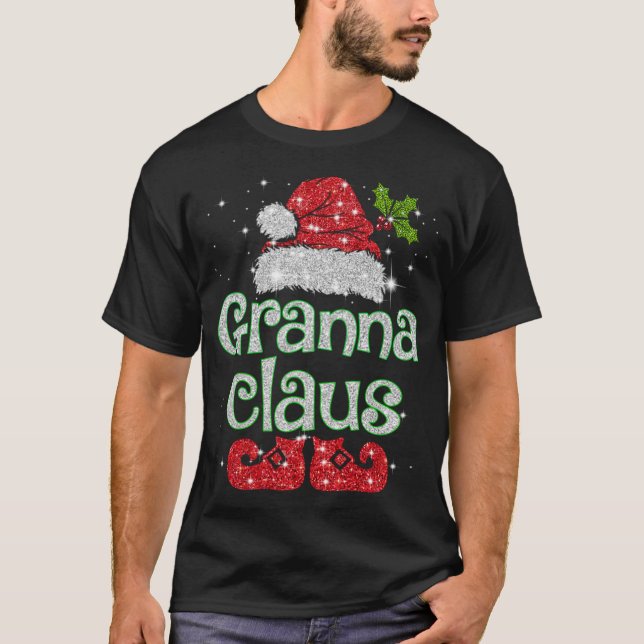 Camiseta Granna Claus Santa Funny Navidades Pajama Mateo (Anverso)