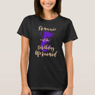 Camiseta Grannie de la Chica de cumpleaños de la hija de la