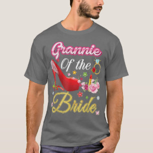 Camiseta Grannie Of The Bride Happy Wedding Flower Pink Sho