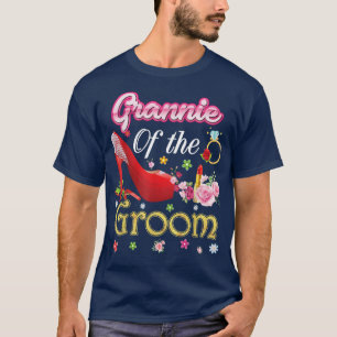 Camiseta Grannie Of The Groom Happy Wedding Flower Pink Sho