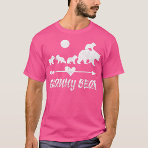 Camiseta Granny Bearwith Four Cute Bear Gift