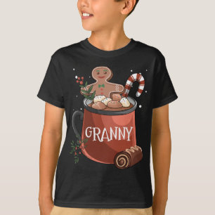 Camiseta Granny Cocoa Mug Gingerbread Cookie Navidades de N