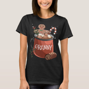 Camiseta Granny Cocoa Mug Gingerbread Cookie Navidades de N