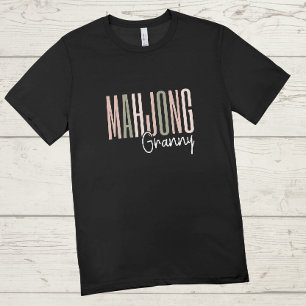 Camiseta Granny Mahjong   Funny mahjong