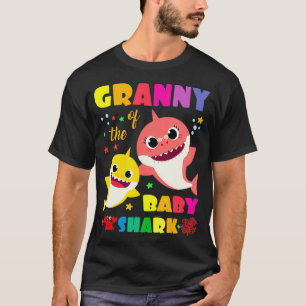 Camiseta Granny Of The Baby Shark Birthday Mommy Shark 