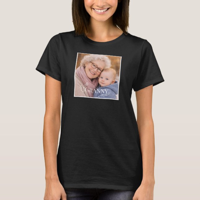 Camiseta Granny or Grammy photo Established Year Heart (Anverso)