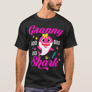 Camiseta Granny Shark Gift Cute Baby Shark Family