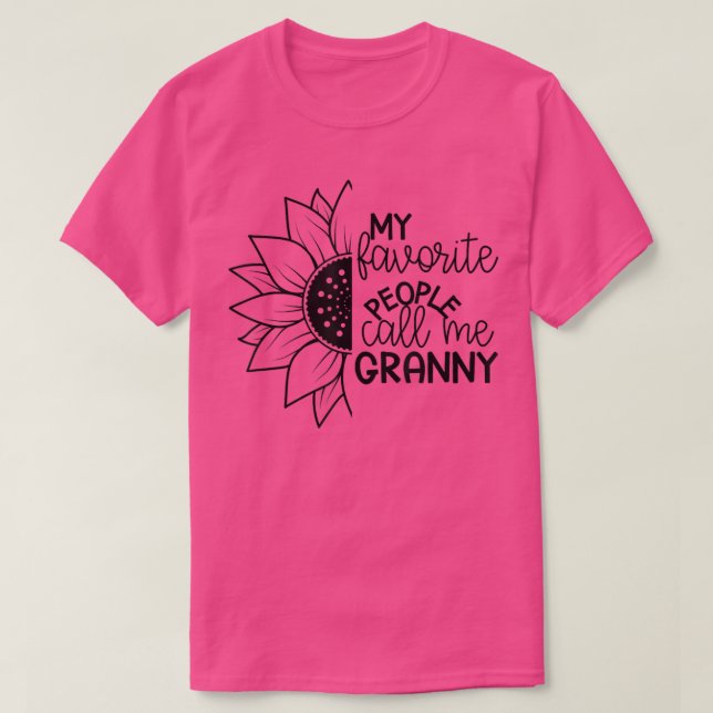 Camiseta granny sunflower teesgranny girasol, abuela  (Diseño del anverso)