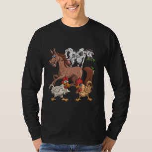 Camiseta Grano de crianza de pollo criado en criadero de ga