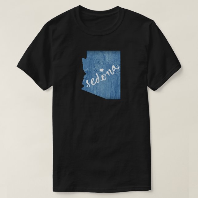 Camiseta Grano de madera de Sedona Arizona (Diseño del anverso)