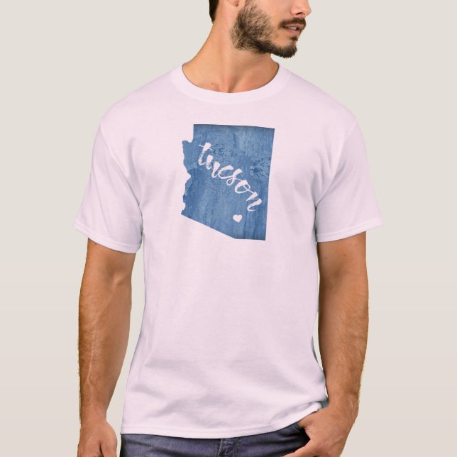Camiseta Grano de madera de Tucson Arizona (Anverso)