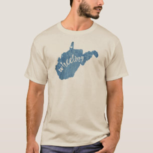 Camiseta Grano de madera de Wheeling West Virginia