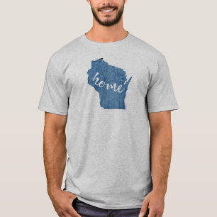 Camiseta Grano de madera de Wisconsin