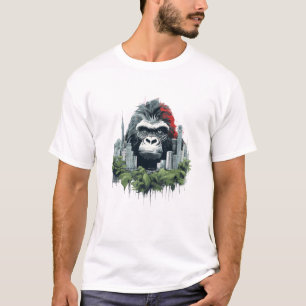 Camiseta Grano de vómito de gran simio Naturaleza de bellez