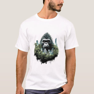 Camiseta Grano de vómito de gran simio Naturaleza de bellez