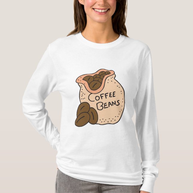 Camiseta Granos de café (Anverso)