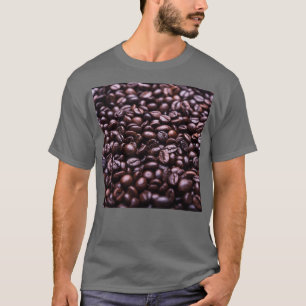 Camiseta Granos de café mascarilla café bistró nueces te da