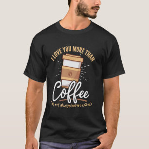 Camiseta Granos de Café - Te amo más que al café