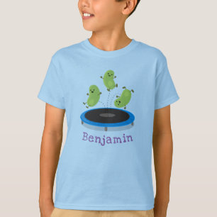 Camiseta Granos de maíz saltando ilustracion de personaliza