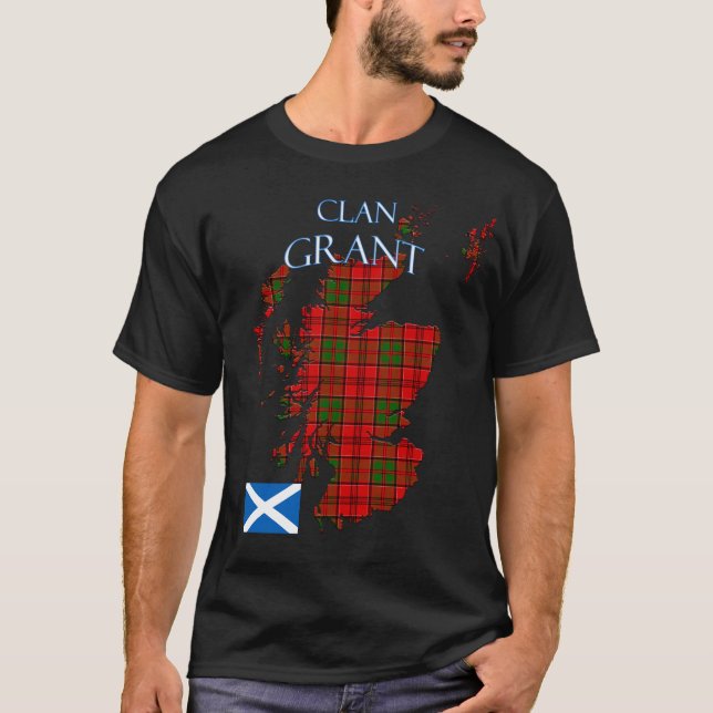 Camiseta Grant Scottish Clan Tartan Scotland (Anverso)