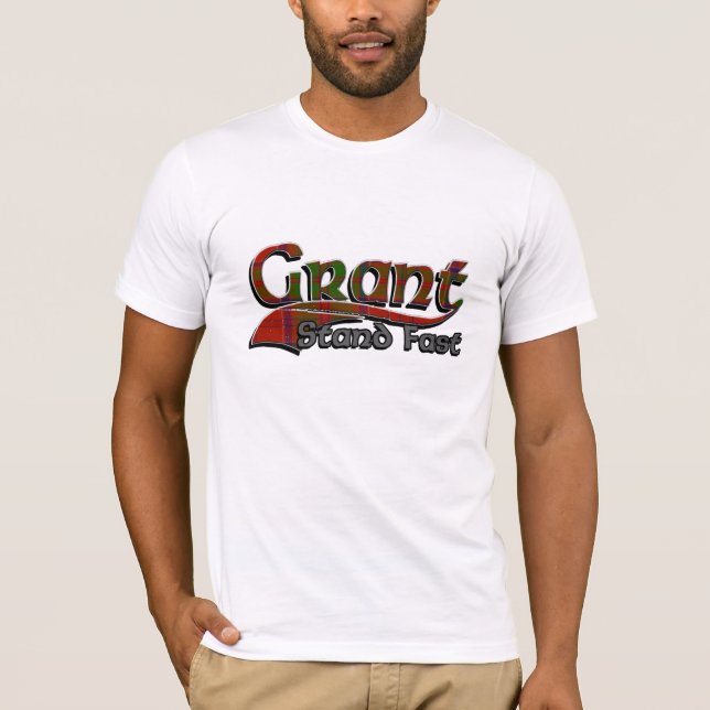 Camiseta Grant Tartan Stand Fast Gray (Anverso)